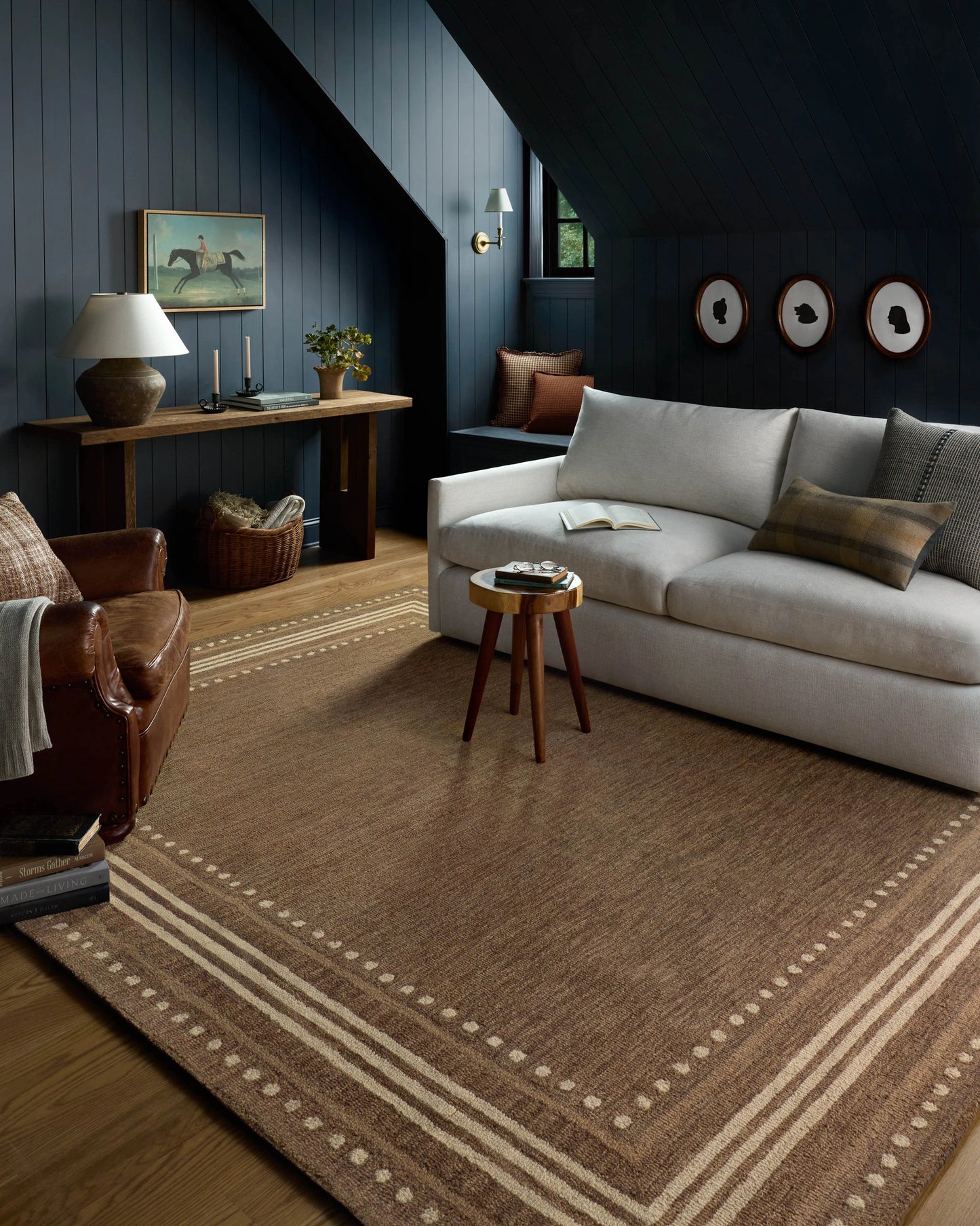 Chris Loves Julia x Loloi Alfie Bark / Natural 2'-6" x 9'-9" Runner Rug