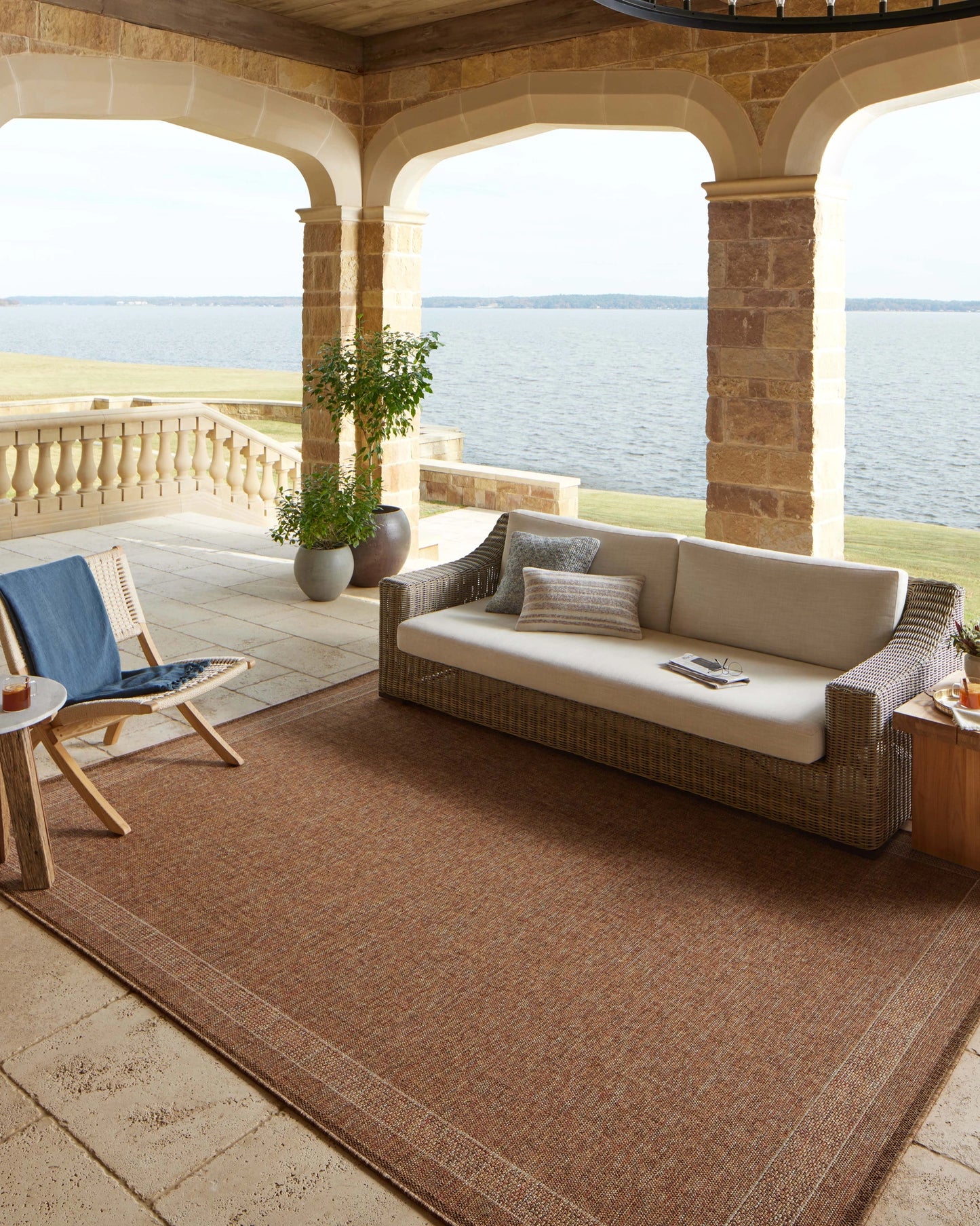 Loloi Merrick Cinnamon / Multi 6'-3" x 9'-2" Area Rug
