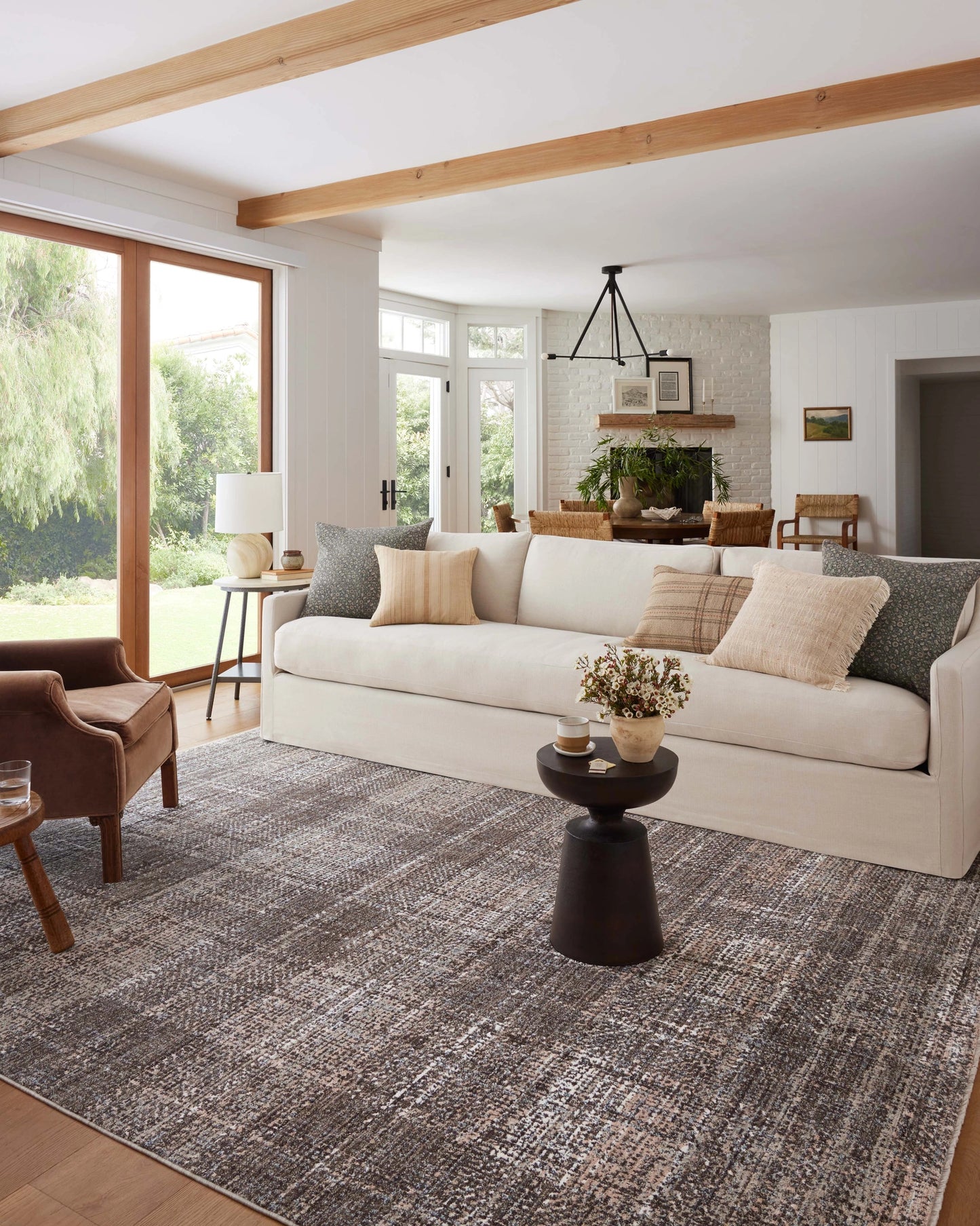 Angela Rose x Loloi Ember Graphite / Multi 5'-3" x 7'-6" Area Rug