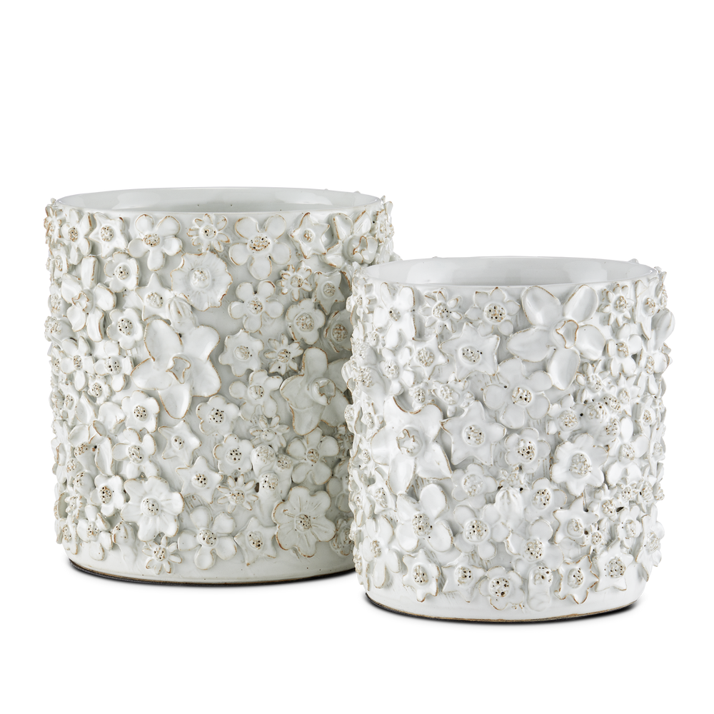 
                      
                        Jessamine Small White Cachepot.
                      
                    