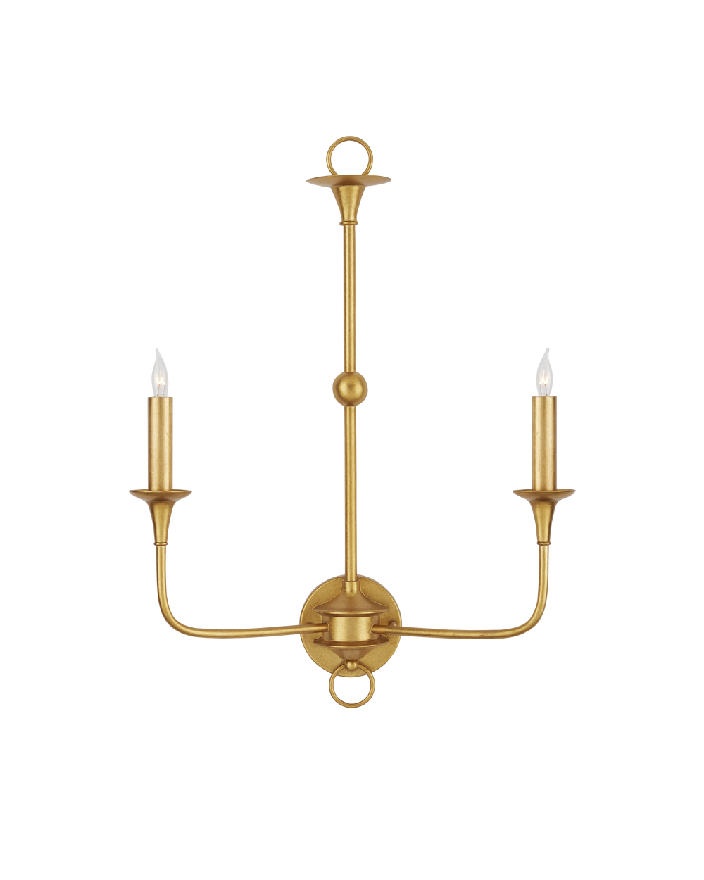 Nottaway Gold Double-Light Wall Sconce