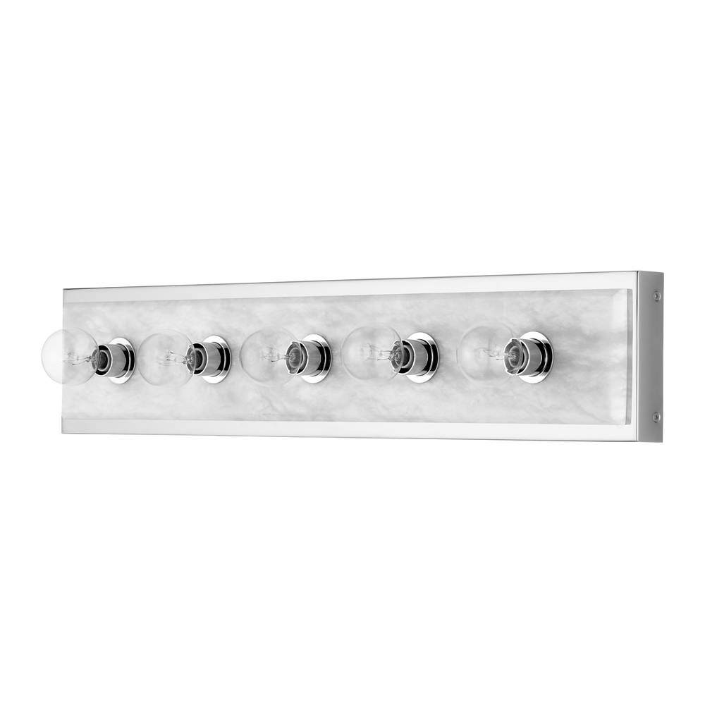 Berdine Large Nickel Wall Sconce.