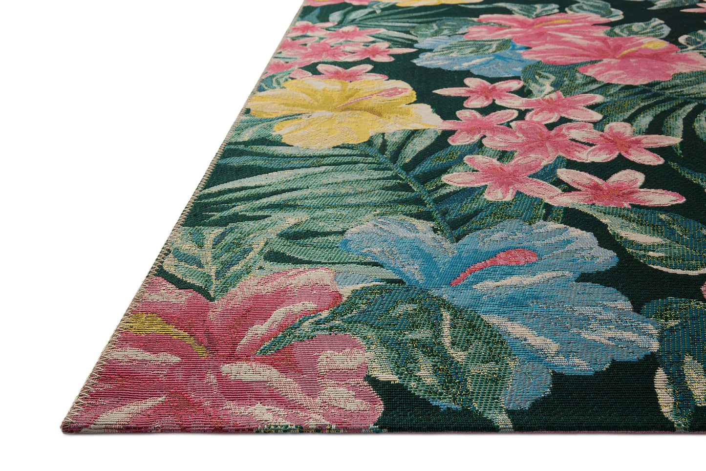 Loloi Botanical Midnight / Multi 3'-11" x 5'-11" Accent Rug