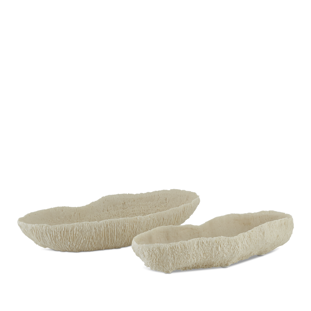 Island Ivory Tray Set of 2.