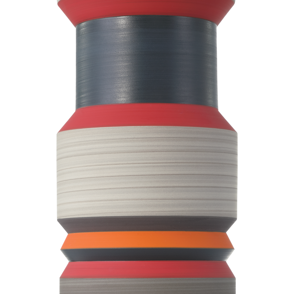 
                      
                        Happy 80's Black, Blue, Red & Orange Vase Set of 3.
                      
                    