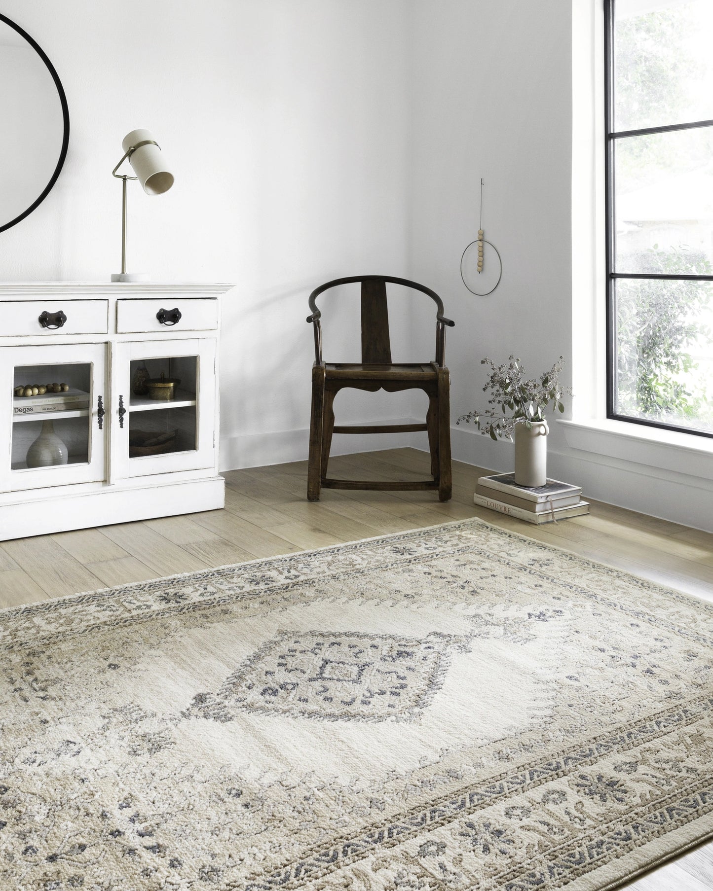 Loloi Teagan Oatmeal / Ivory 2'-8" x 7'-6" Runner Rug