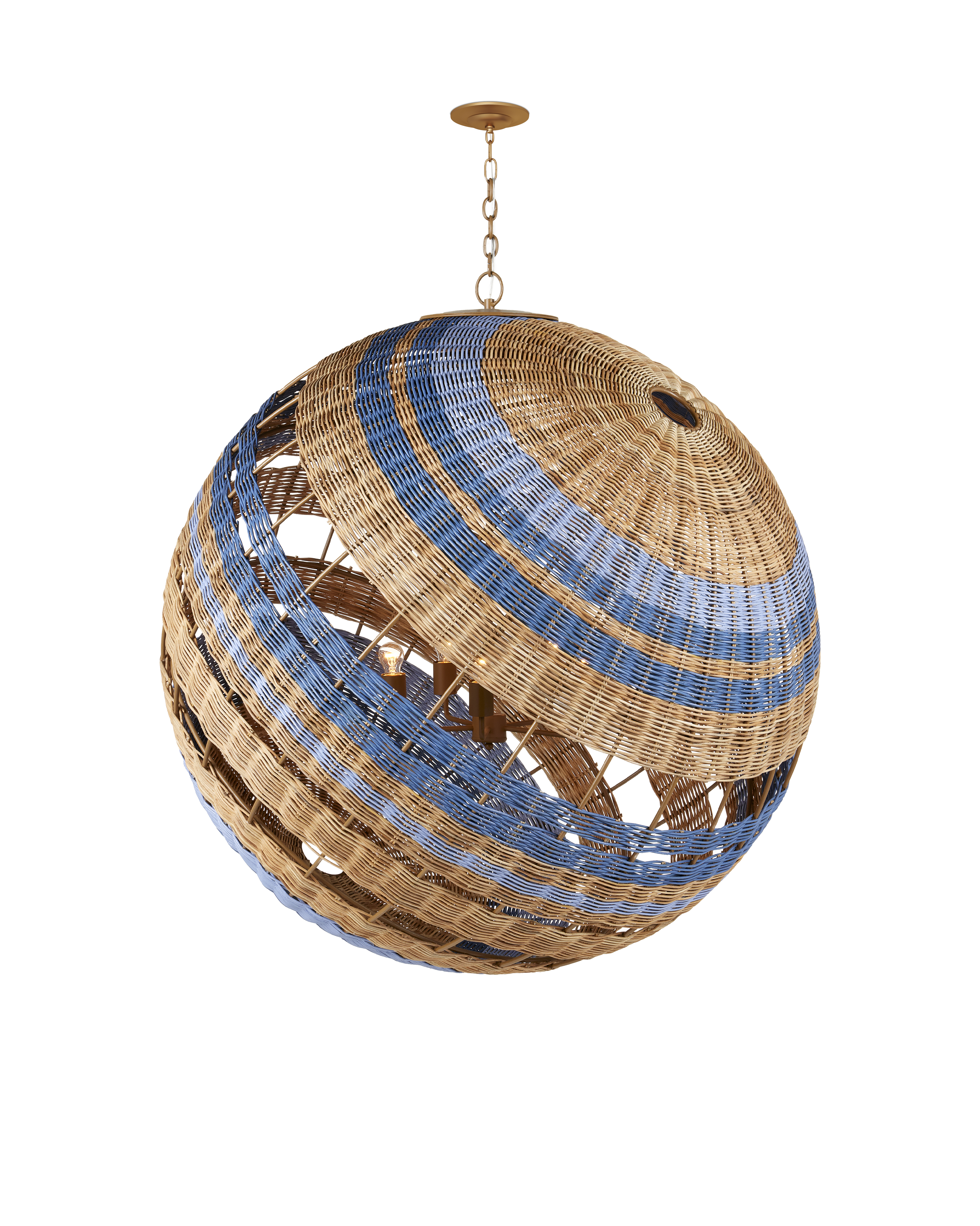 Currey & Company Senjyo Tilted Orb Chandelier