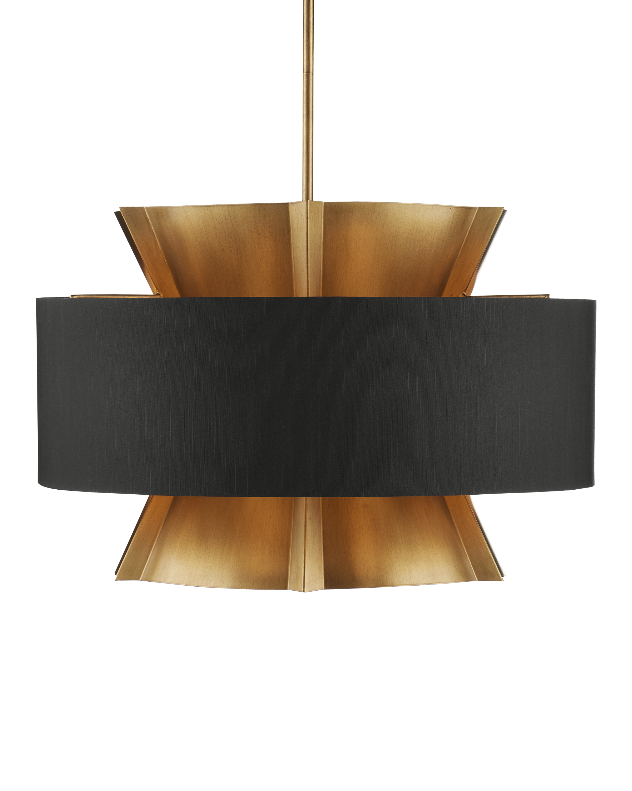 Oxenwood Brass & Black Chandelier - Thumbnail 2