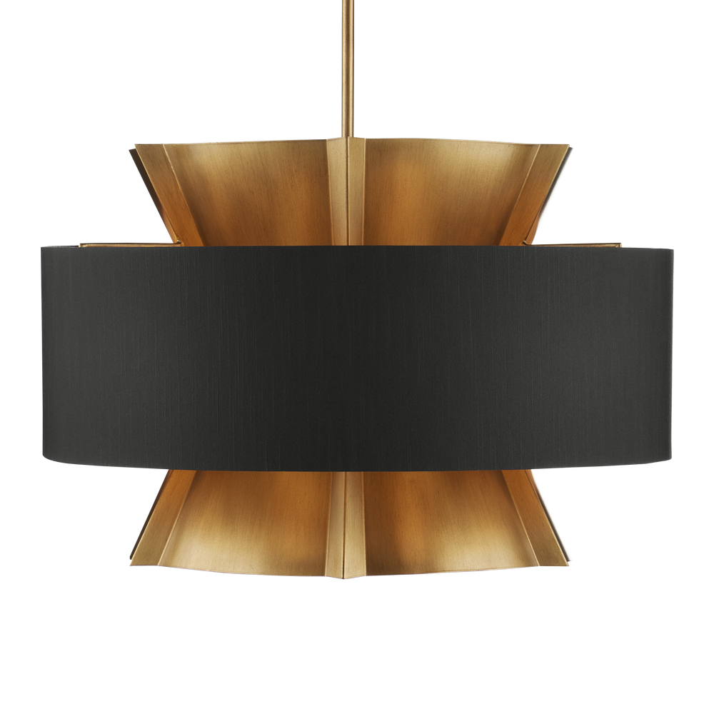 Oxenwood Brass & Black Chandelier