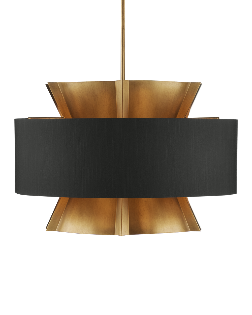 Oxenwood Brass & Black Chandelier