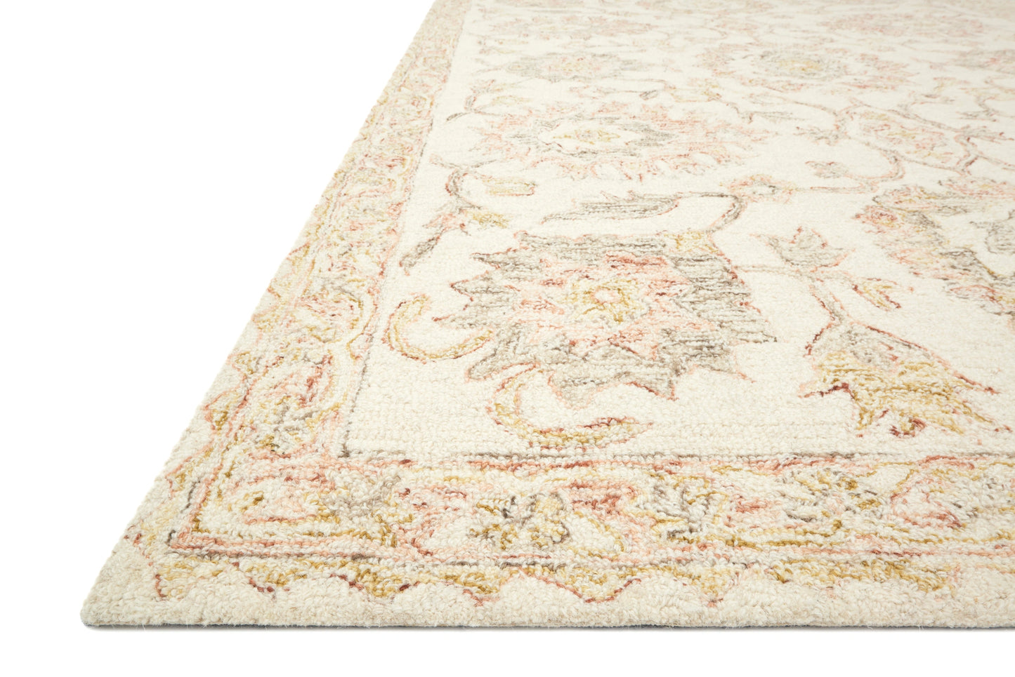Loloi Norabel Ivory / Blush 2'-3" x 3'-9" Accent Rug
