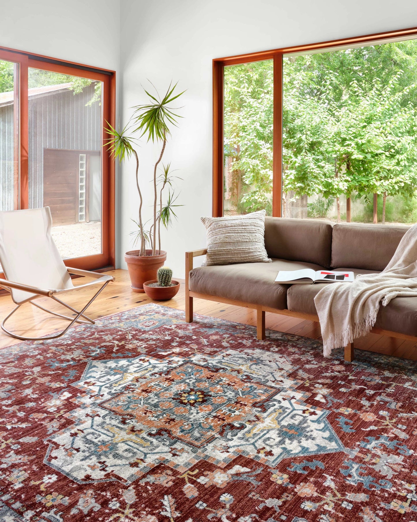 Loloi Samra Brick / Grey 7'-10" x 10' Area Rug