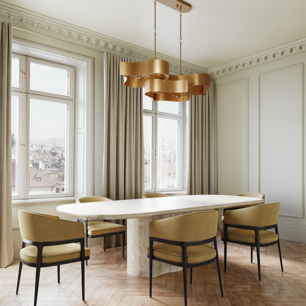 
                      
                        Grand Lotus Oval Gold Chandelier
                      
                    