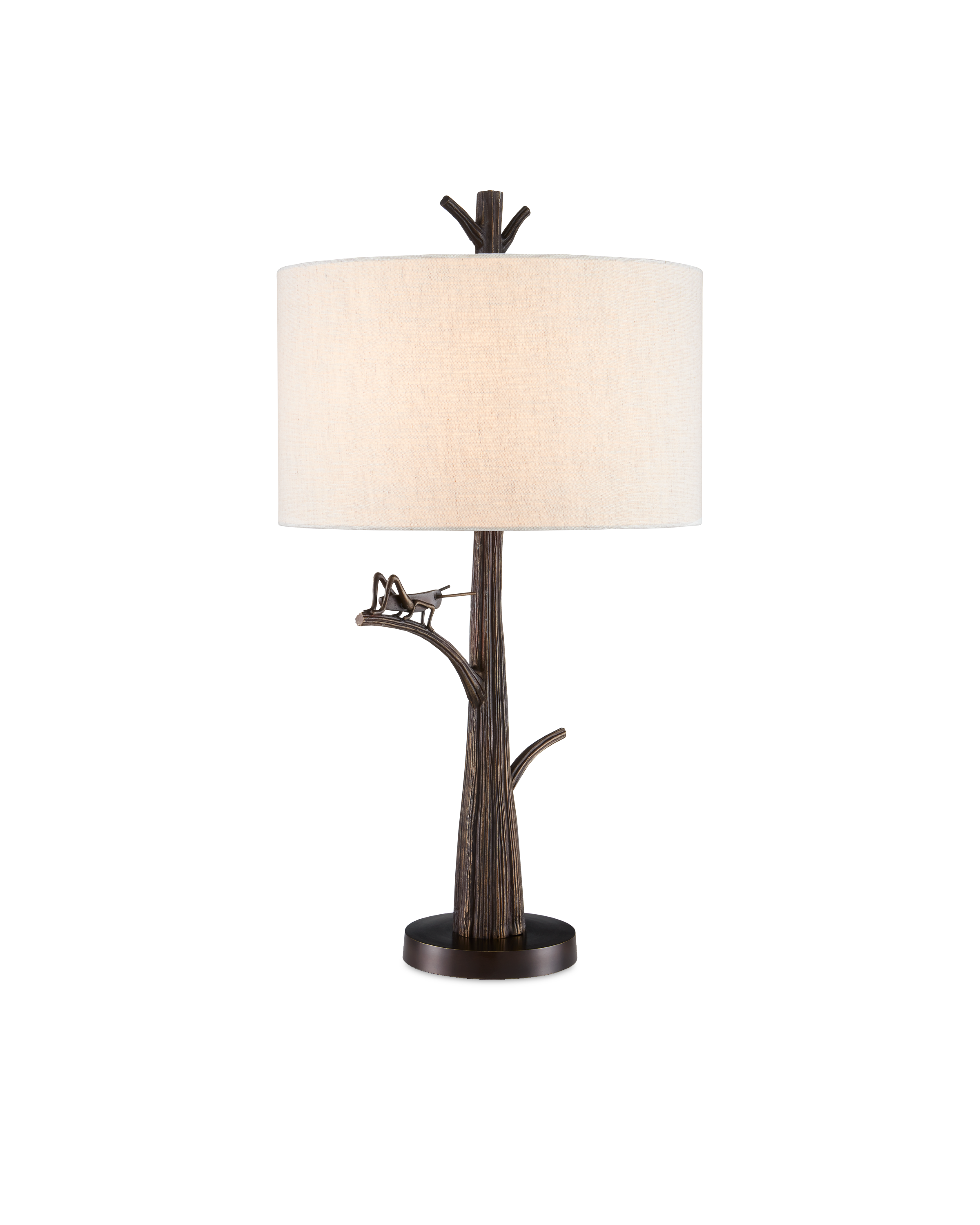 Grasshopper Bronze Table Lamp