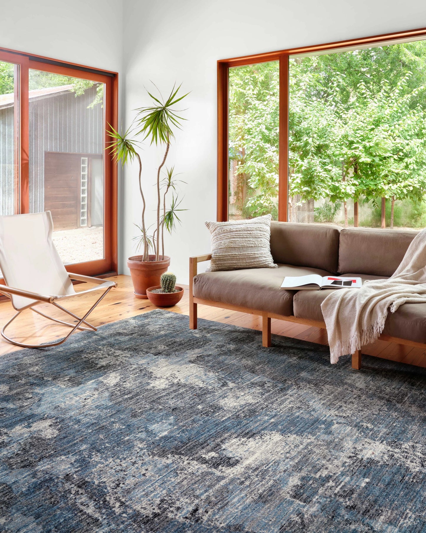 Loloi Samra Dove / Sky 2'-7" x 10'-0" Runner Rug