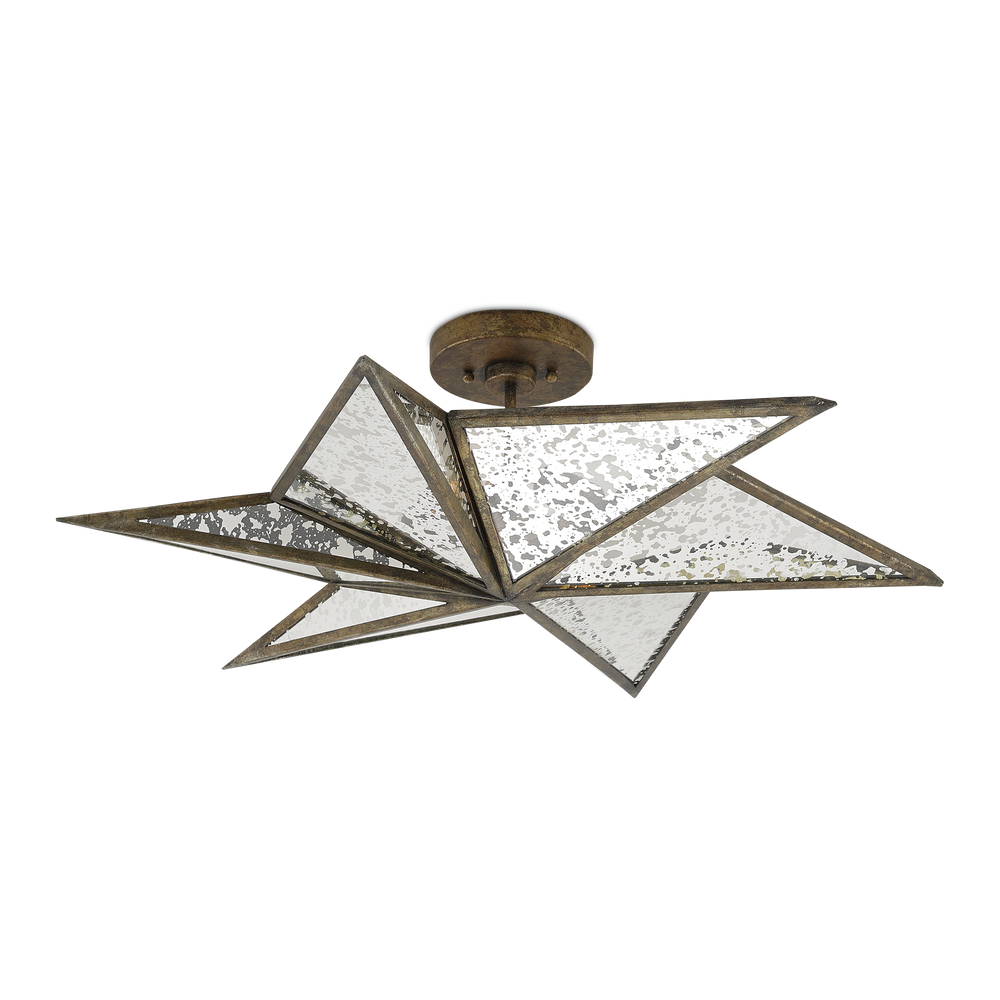 Stargazer Bronze Semi-Flush Mount