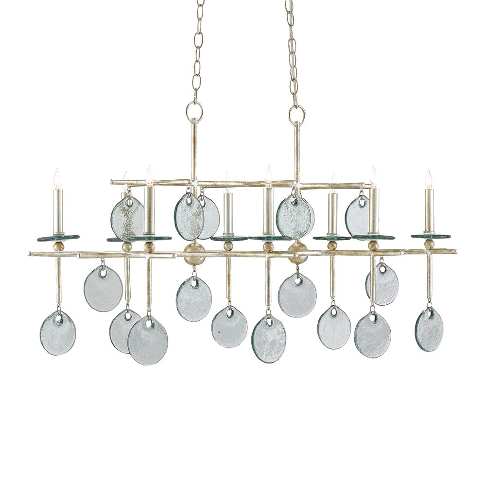 Sethos Silver Rectangular Chandelier
