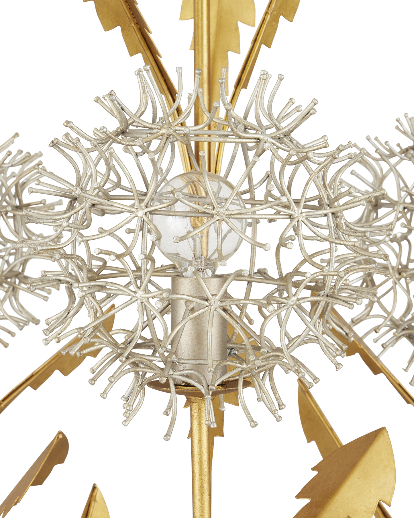 Dandelion Silver & Gold Pendant.