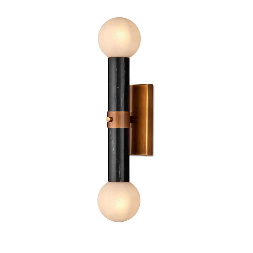 Beatrix Black Bath Wall Sconce.