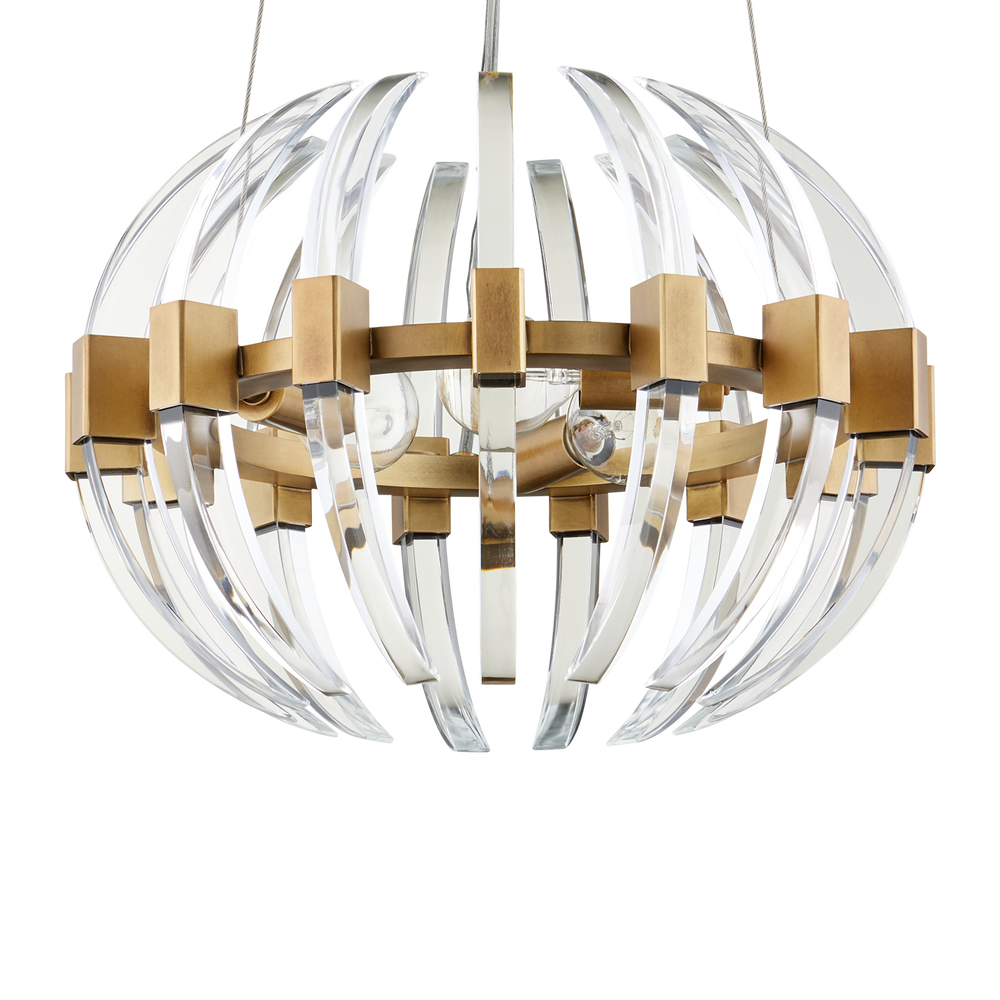 
                      
                        Coquette Small Brass Chandelier
                      
                    