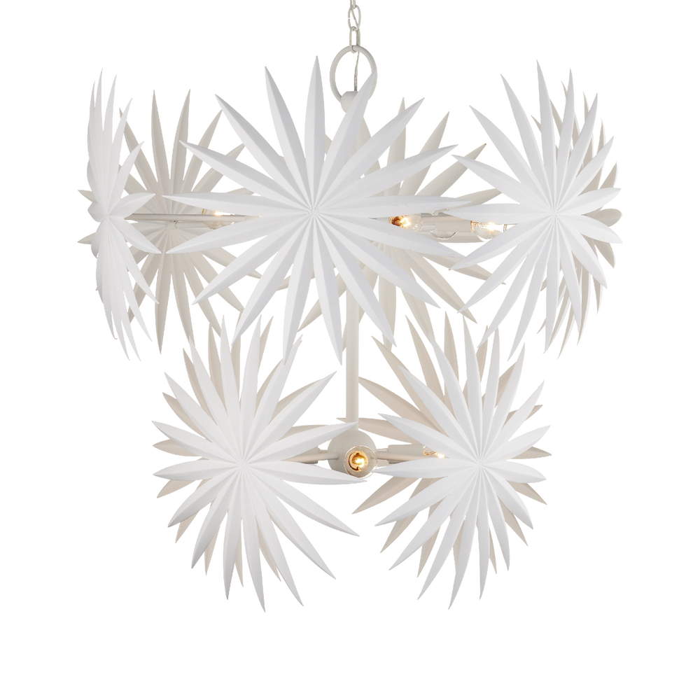 Bismarkia Medium White Chandelier