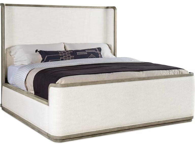 Linville Falls Boones Queen Upholstered Shelter Bed.