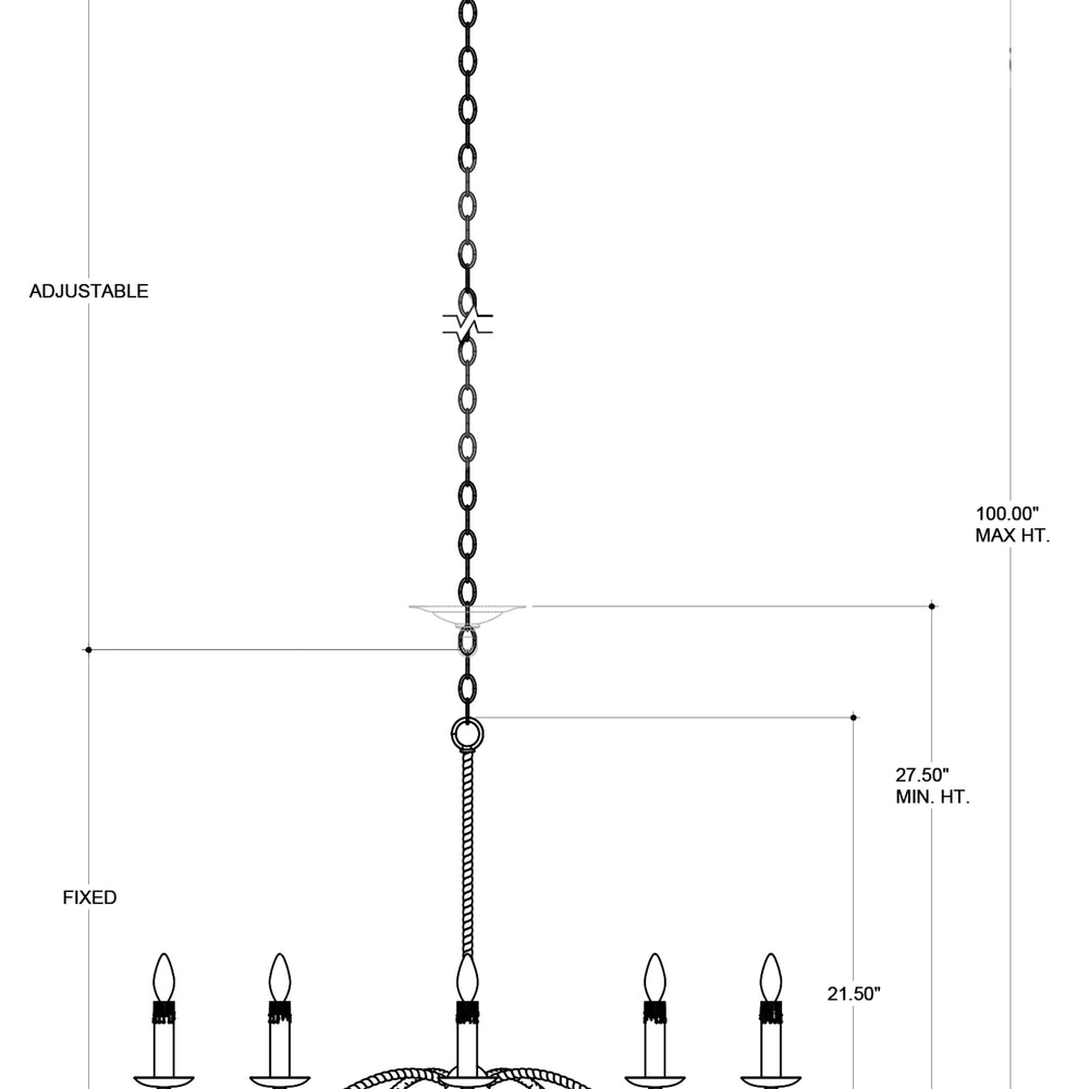 
                      
                        Saxon Small Tan Chandelier
                      
                    