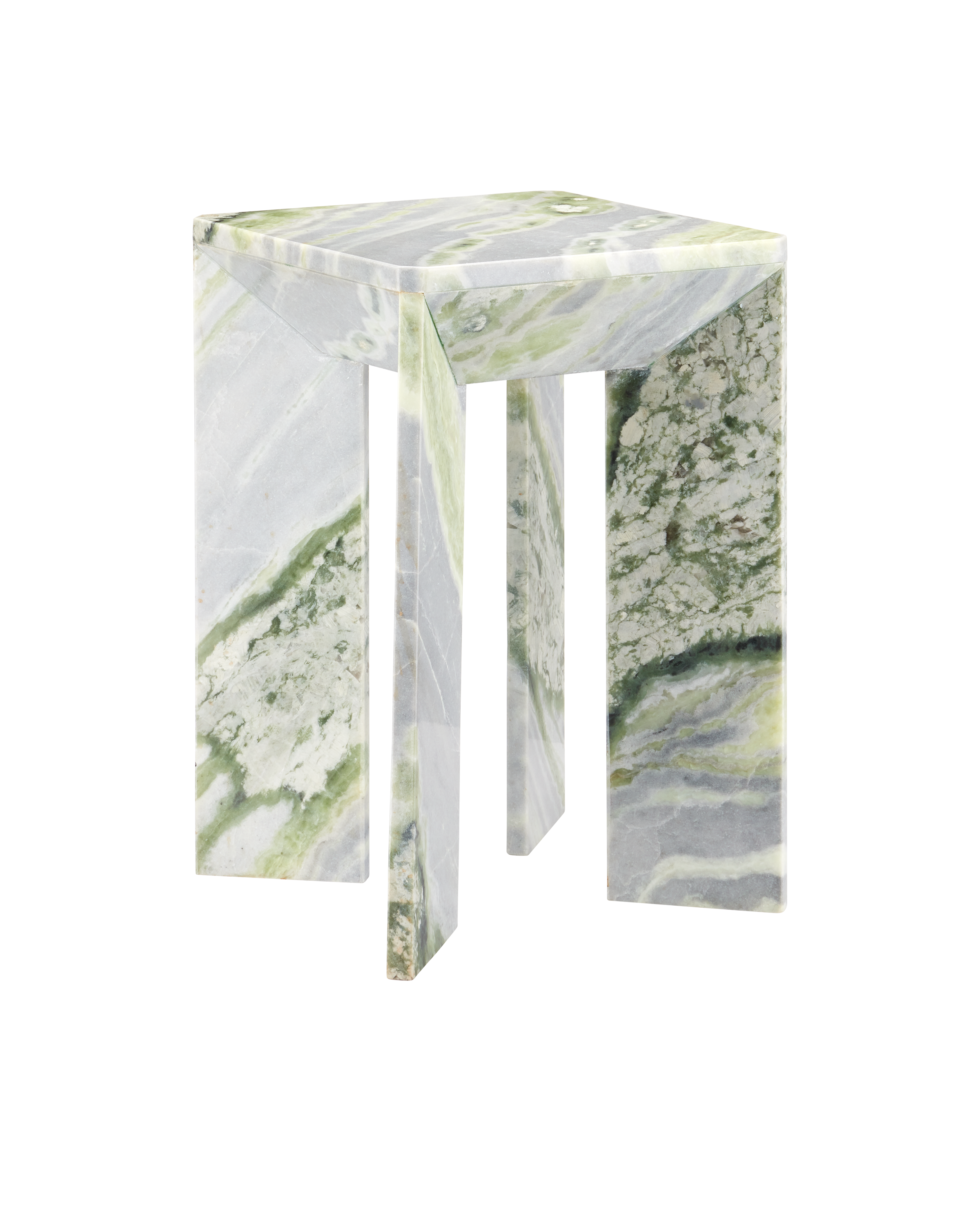 Minerale Green Onyx Accent Table