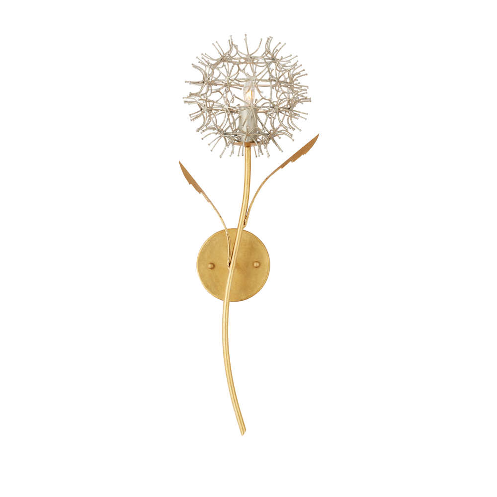 
                      
                        Dandelion Silver & Gold Wall Sconce
                      
                    