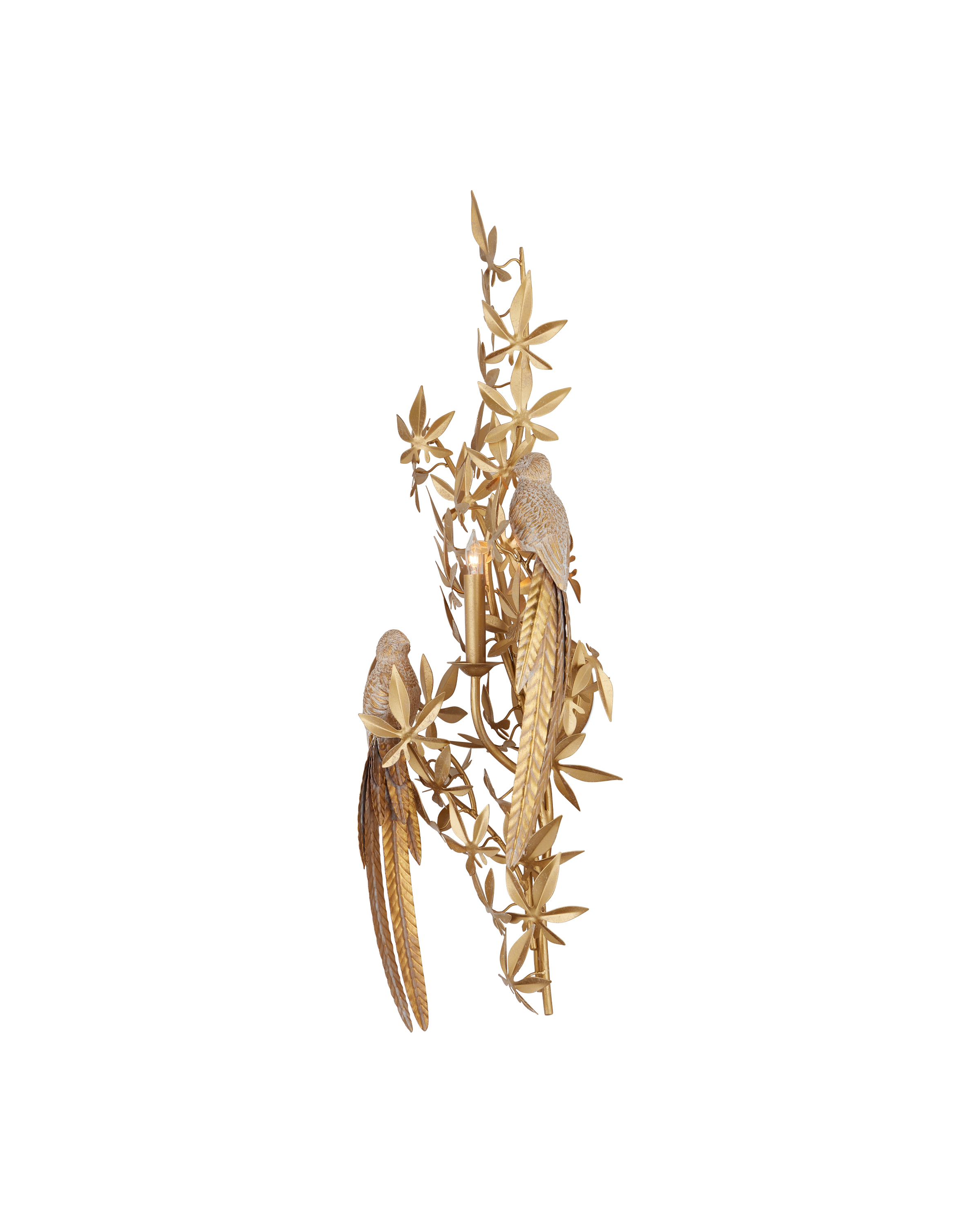 Aviary Gold Wall Sconce, Right - Thumbnail 4