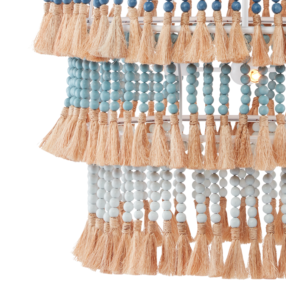 St. Barts Blue Chandelier