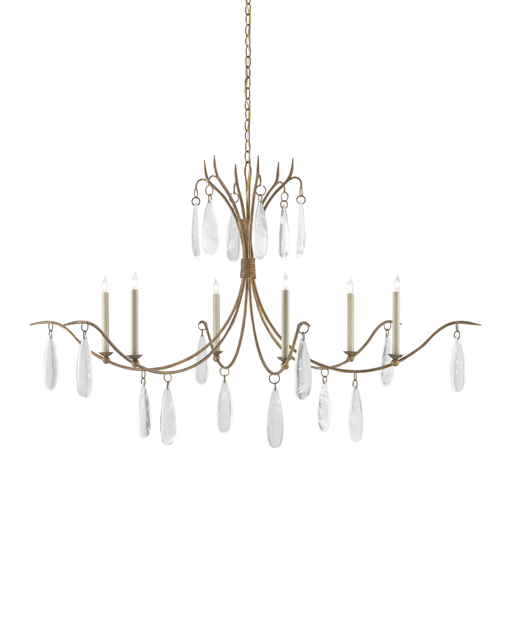 Marshallia Large Gold Chandelier