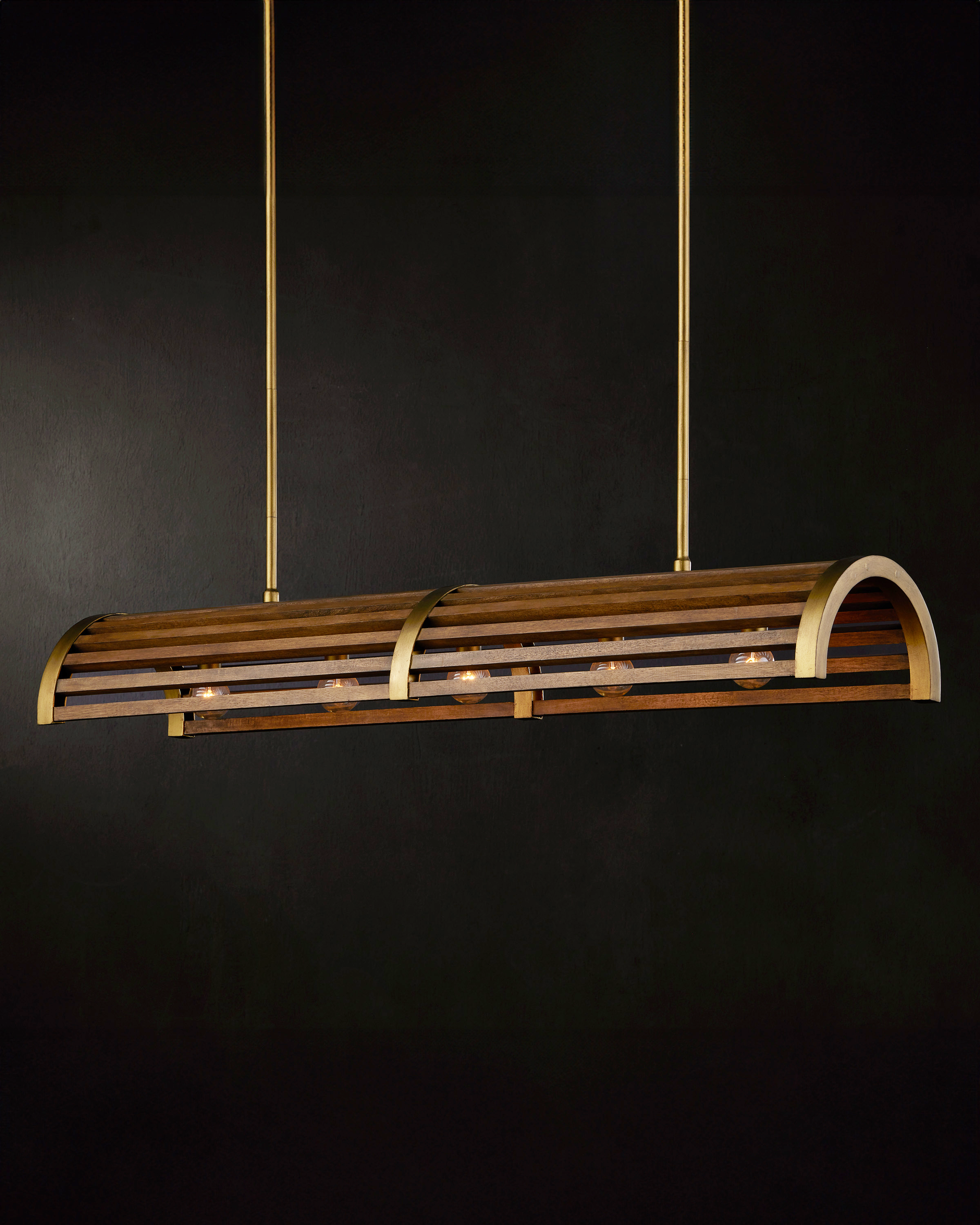 Woodbine Chestnut Rectangular Chandelier - Thumbnail 4