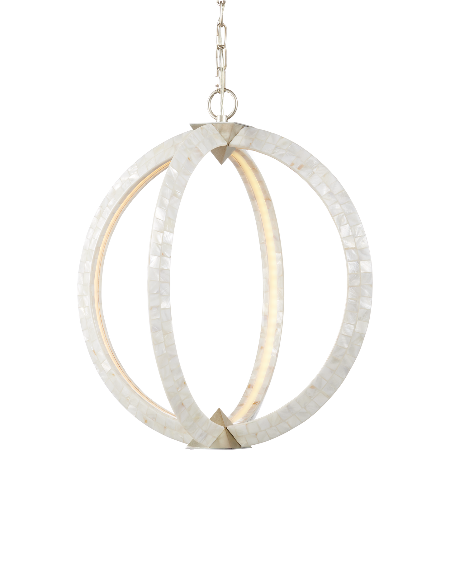 Arietta White Orb Chandelier.