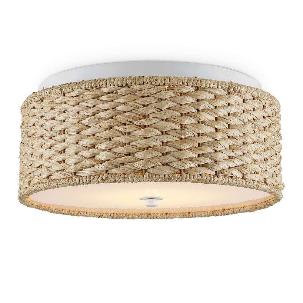 Colchester Raffia Flush Mount