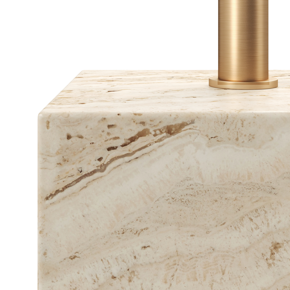 Prado Travertine Drinks Table