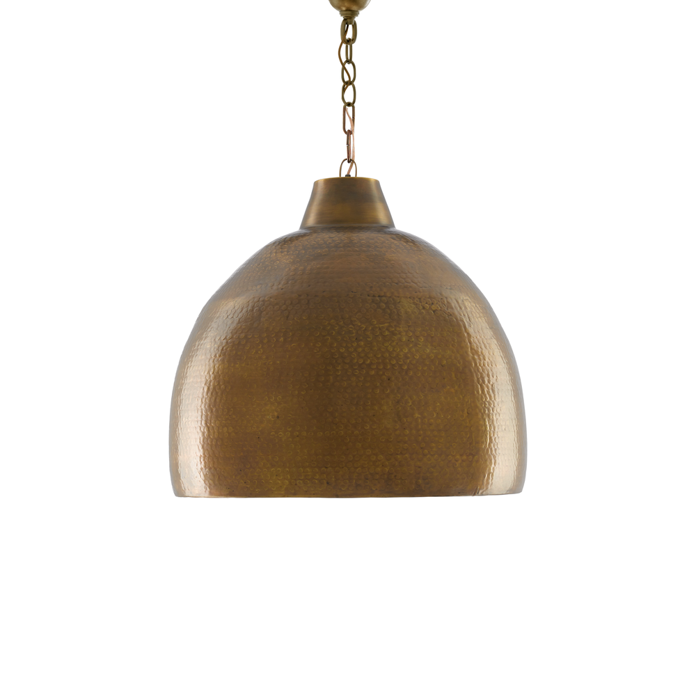 
                      
                        Earthshine Large Brass Pendant.
                      
                    