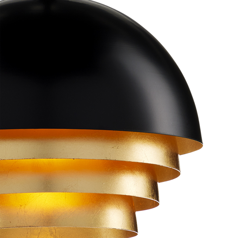 Salviati Medium Black & Gold Pendant