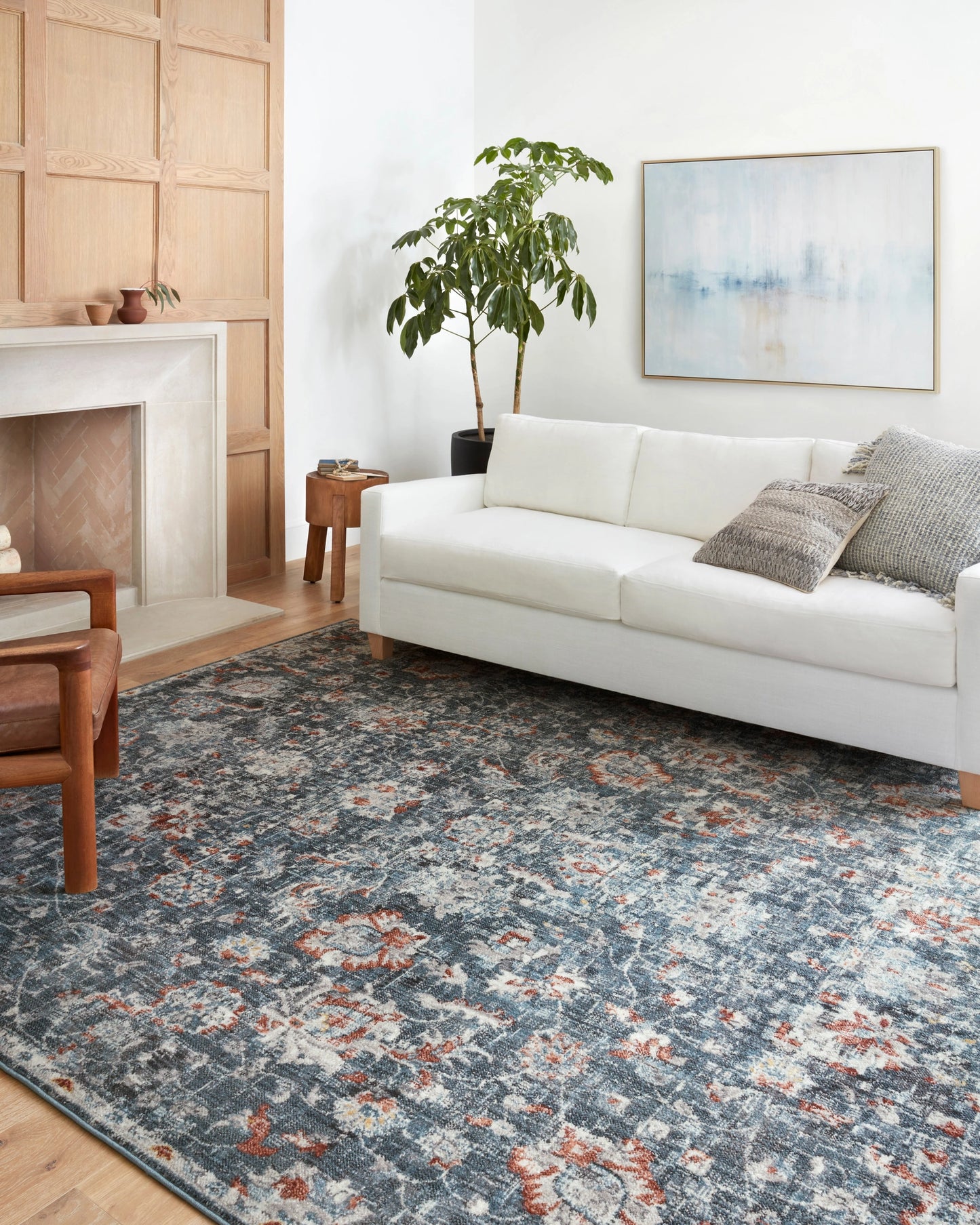 Loloi Cassandra Blue / Rust 11'-6" x 15' Area Rug