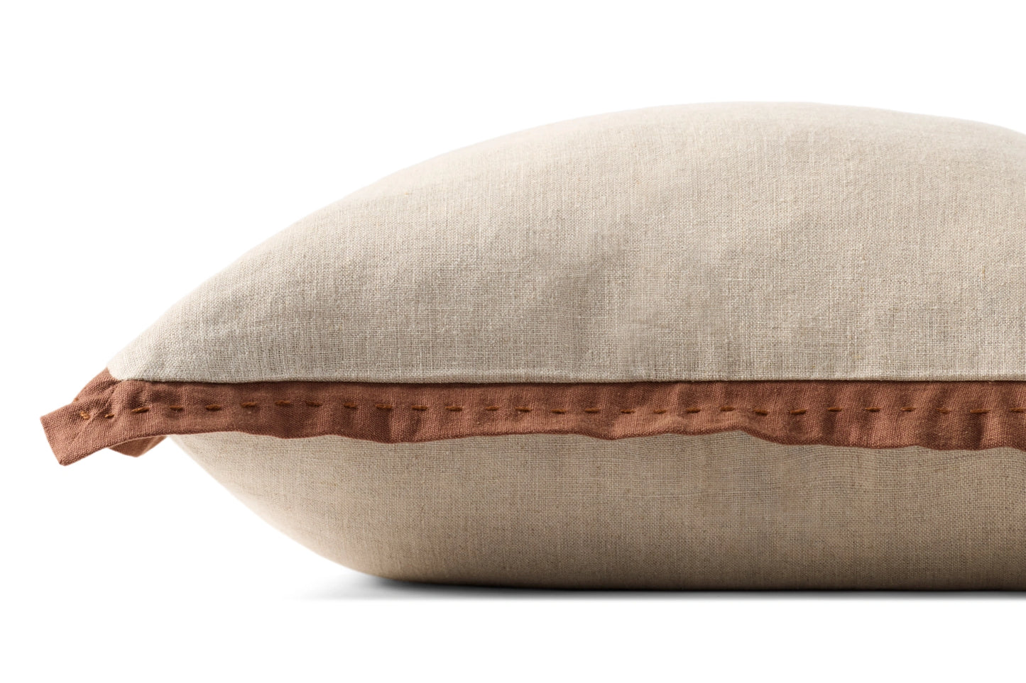 Loloi PLL0197 Natural / Brown 18'' x 18'' Cover w/Poly