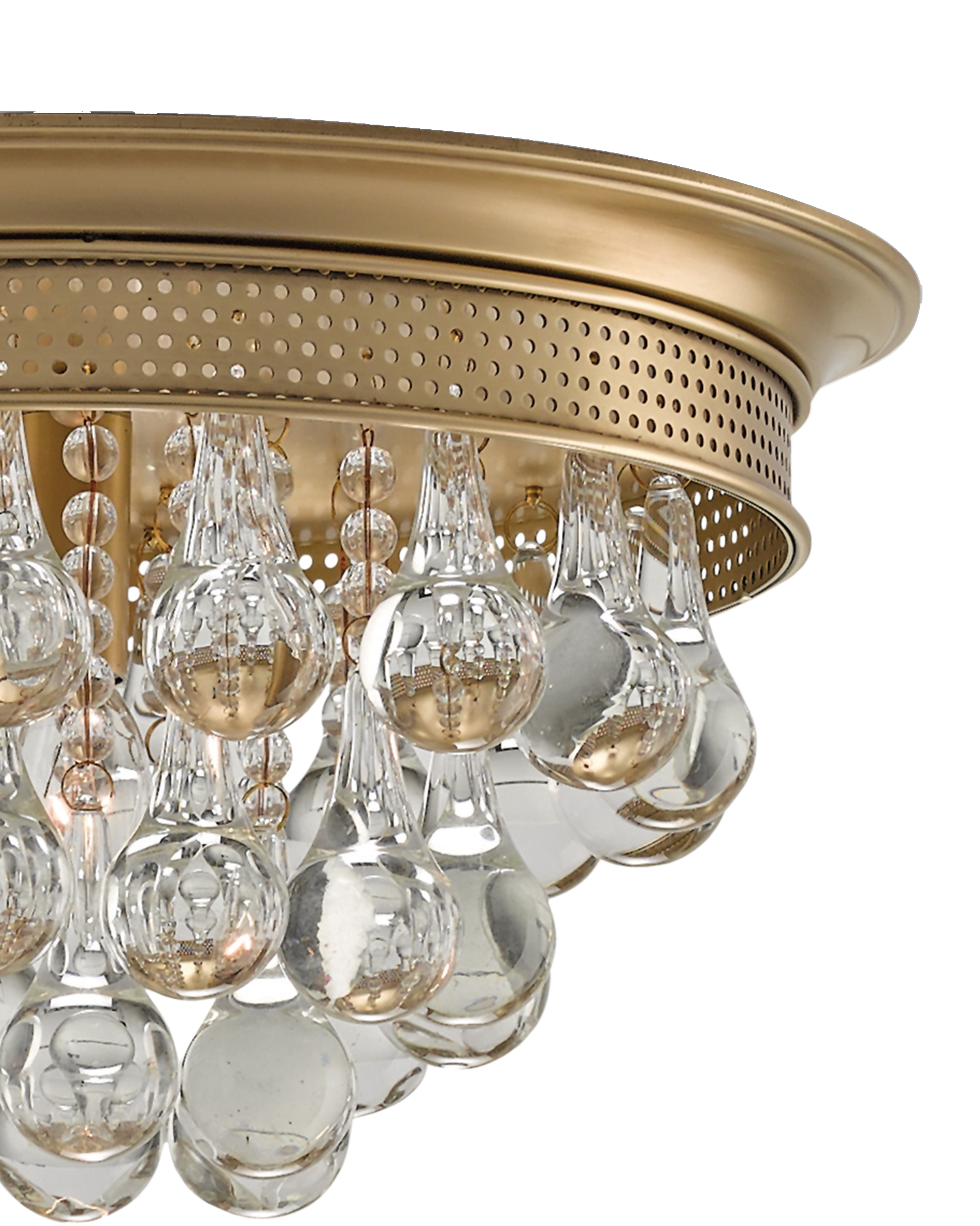 Worthing Brass Flush Mount - Thumbnail 3