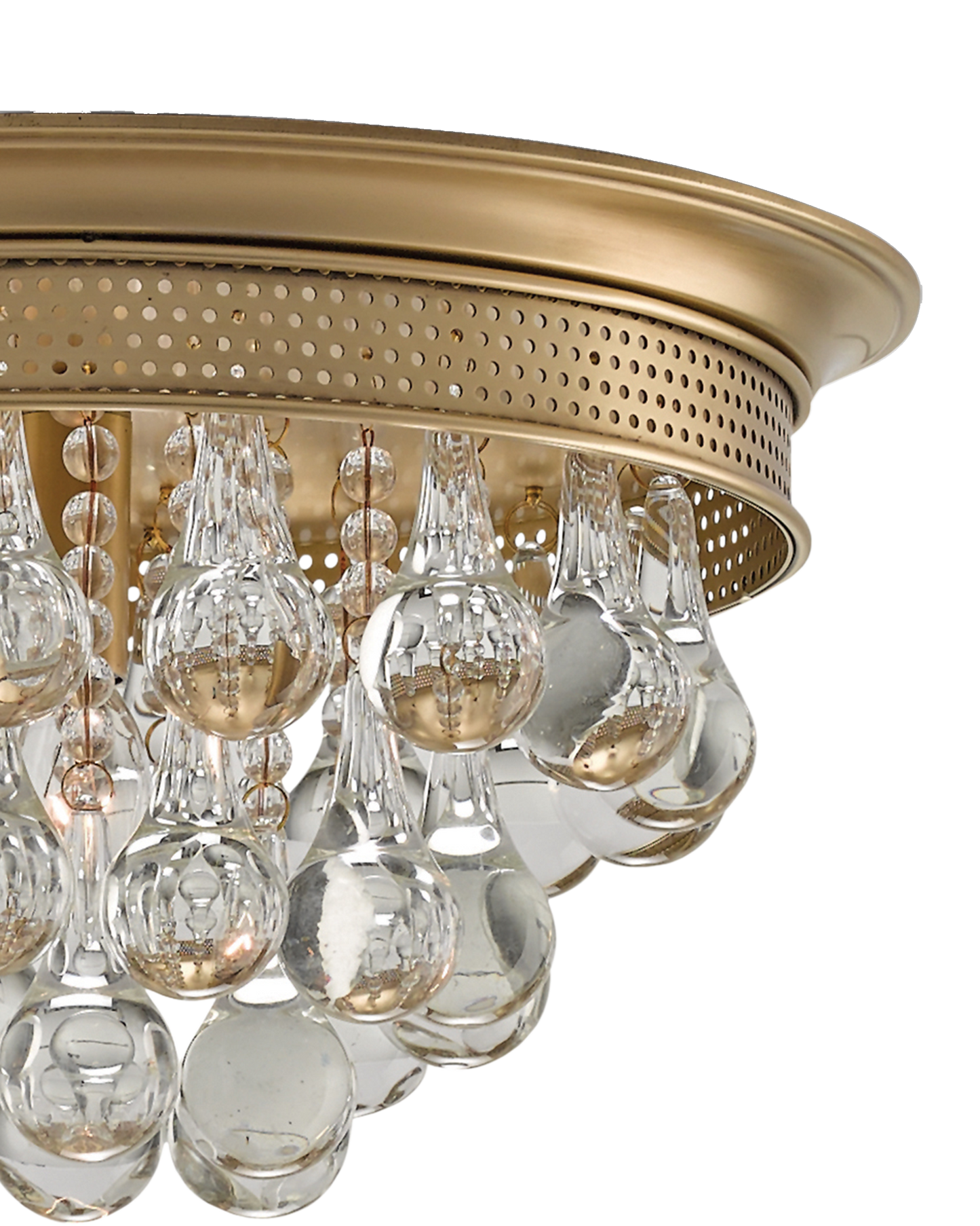 Worthing Brass Flush Mount
