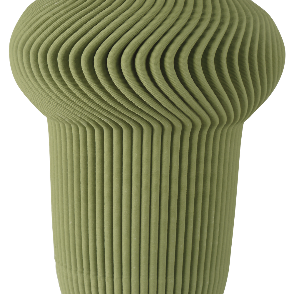 
                      
                        Green Plisse Medium Vase.
                      
                    