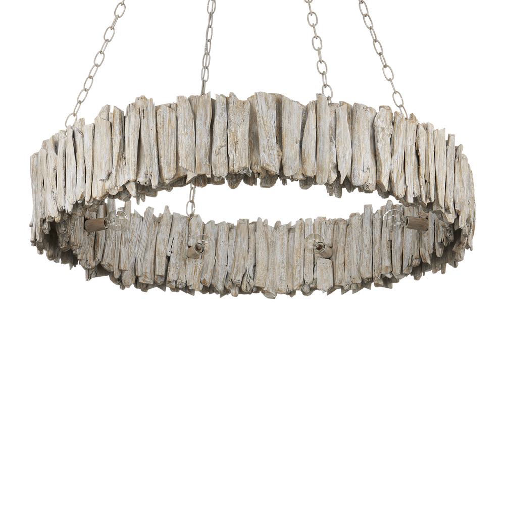 
                      
                        Driftwood Whitewash Ring Chandelier
                      
                    
