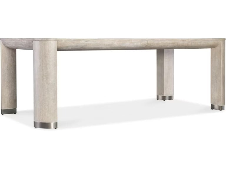 Modern Mood Leg Dining Table with 1-24in Leaf - Diamond Finish.