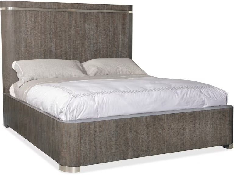 Modern Mood Cal King Panel Bed - Mink Finish.