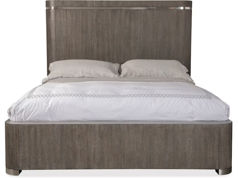 Modern Mood Queen Panel Bed - Mink Finish.