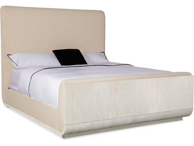 Modern Mood King Upholstered Panel Bed - Diamond Finish