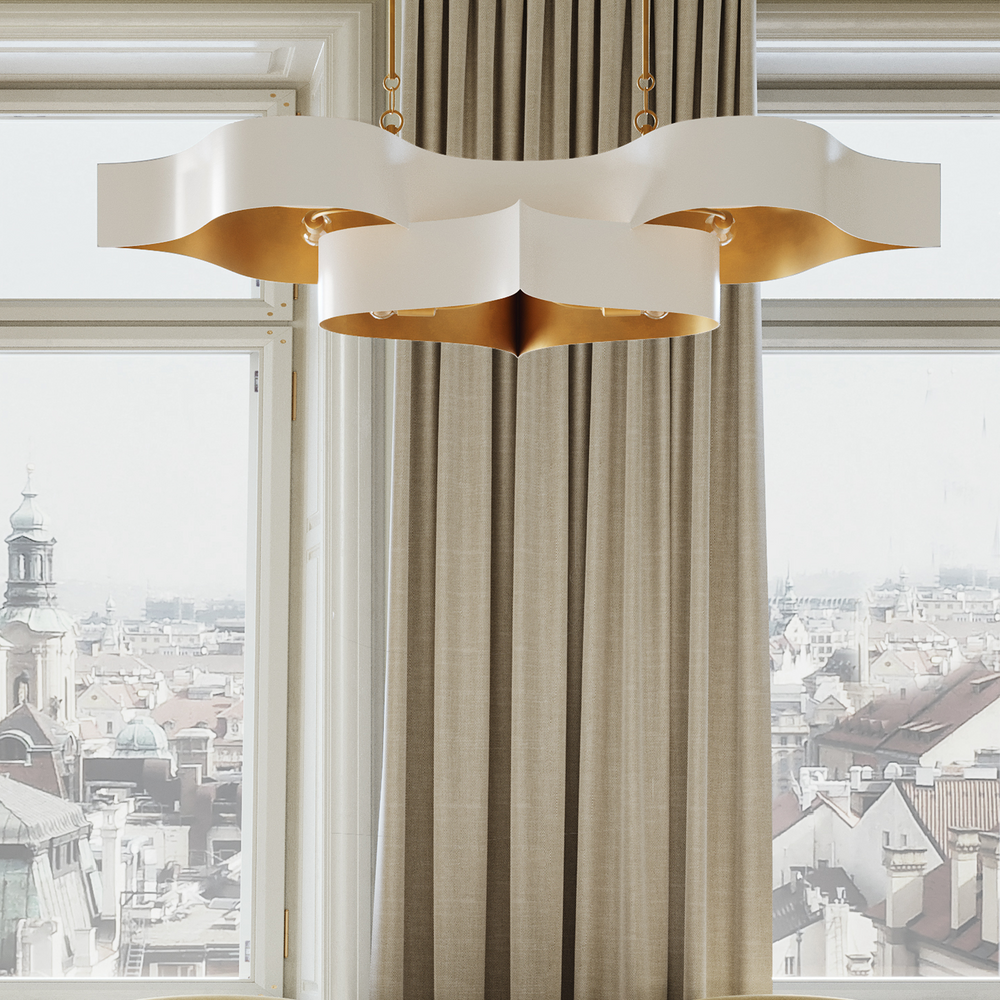 
                      
                        Grand Lotus Oval White Chandelier
                      
                    
