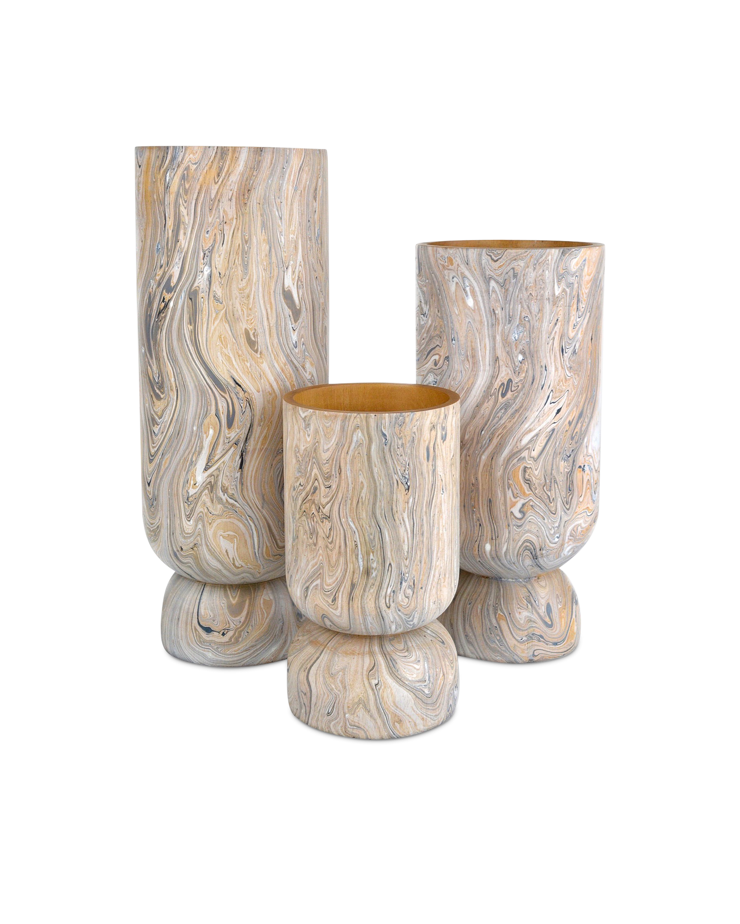 London Sky Vase Set of 3.